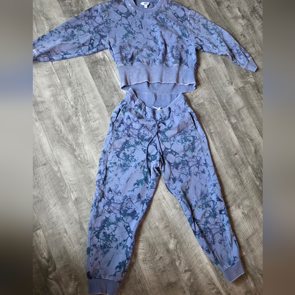 JoyLab Pants - JoyLab Blue Tie-Dye Jogger Set